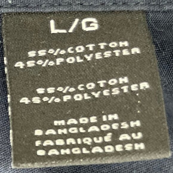 Axist Men's Blue Geometric Design Short Sleeve Button Up Shirt Size Large Casual - Picture 6 of 6